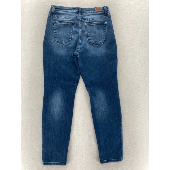 Judy Blue Jeans Women's 9/29 Slim Fit Skinny Leg Blue Stretch Denim Mid Rise - Picture 13 of 13